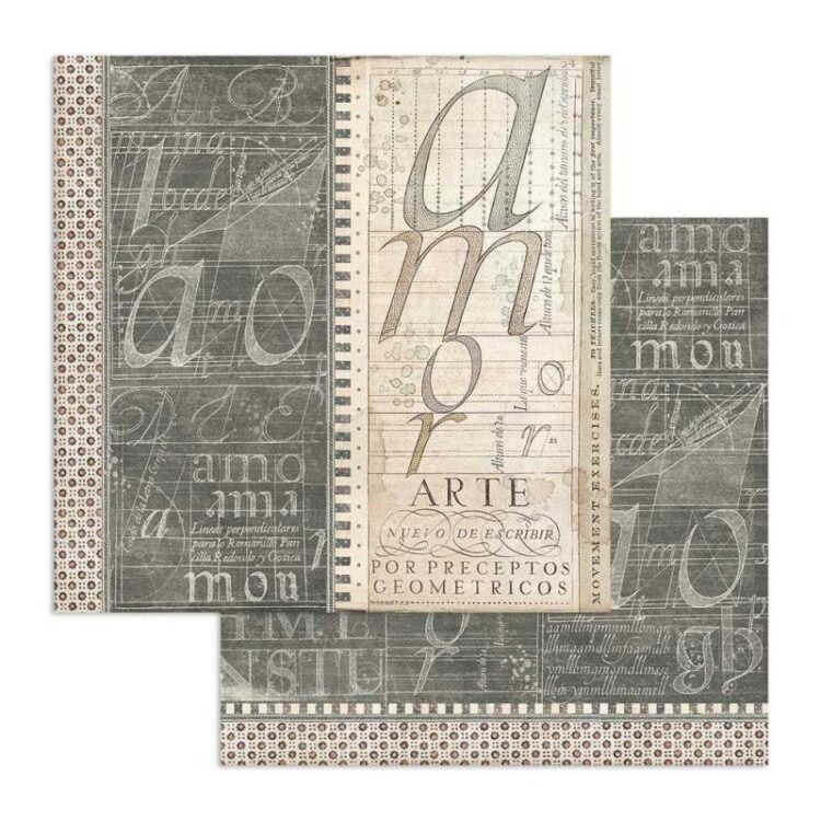 STAMPERIA CALLIGRAPHY КАРТОН 30,5/30,5 СМ - SBB744 - Изображение 1