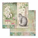 STAMPERIA ORCHIDS AND CATS КАРТОН 30,5/30,5 СМ - SBB752