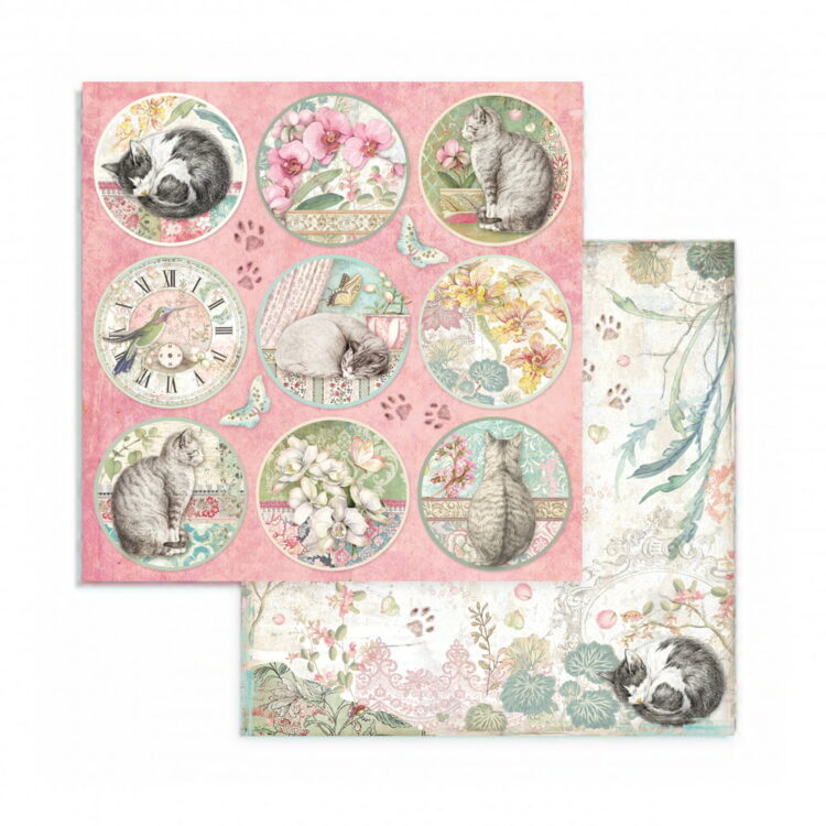 STAMPERIA ORCHIDS AND CATS БЛОКЧЕ 20,3/20,3 СМ - SBBS26 - Изображение 5