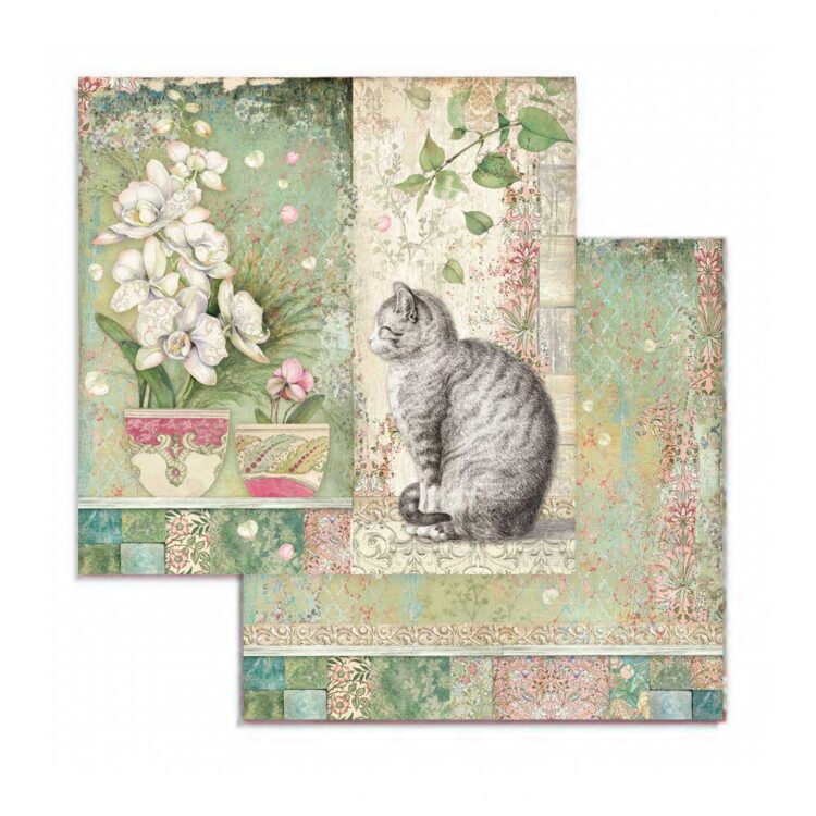 STAMPERIA ORCHIDS AND CATS БЛОКЧЕ 20,3/20,3 СМ - SBBS26 - Изображение 2