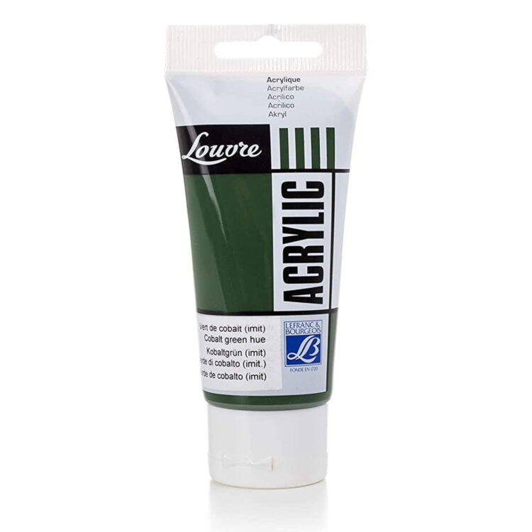 L&B АКРИЛНА БОЯ LOUVRE 80 МЛ - COBALT GREEN HUE 523 - Изображение 1