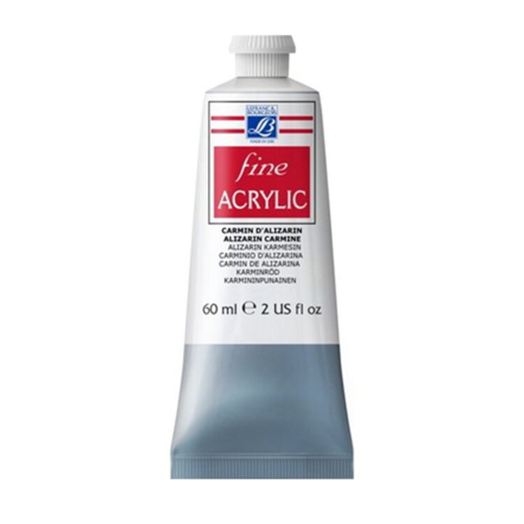 _0014_328 60ml L&B АКРИЛНА БОЯ FINE 60 МЛ - ALIZARIN CARMINE 328 - Изображение 1