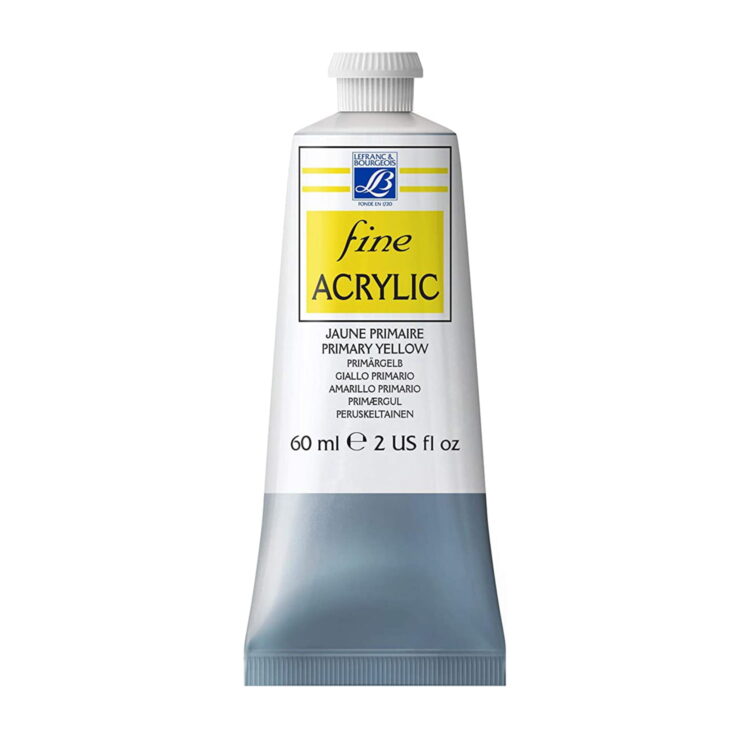 L&B АКРИЛНА БОЯ FINE 60 МЛ - PRIMARY YELLOW 153 - Изображение 1
