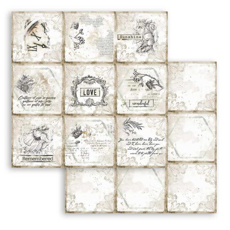 STAMPERIA JOURNAL КАРТОН 30,5/30,5 СМ - SBB784 - Изображение 1