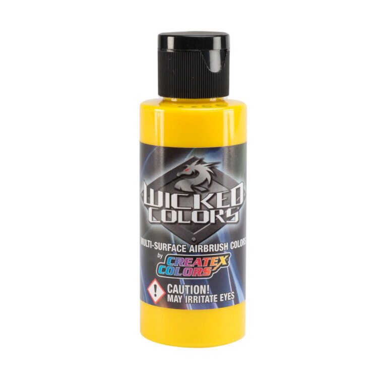 W052-02-Wicked-Detail-Yellow-2oz CREATEX WICKED COLORS 60 МЛ. - DETAIL YELLOW 0052 - Изображение 1