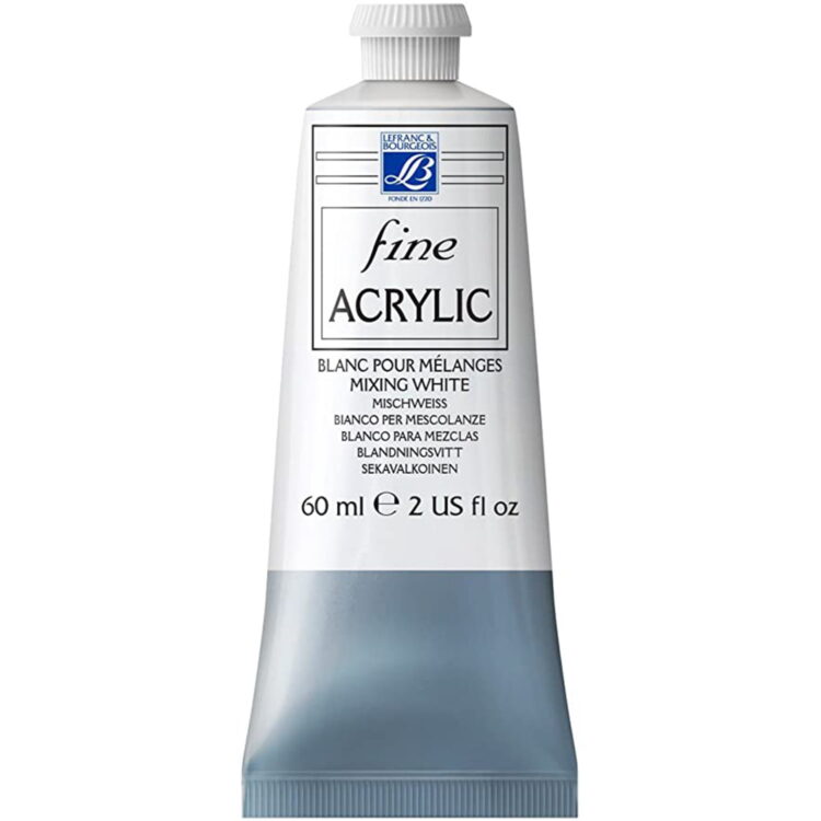 L&B АКРИЛНА БОЯ FINE 60 МЛ - MIXING WHITE 800 - Изображение 1