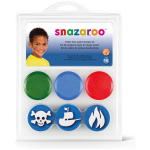 SNAZAROO КОМПЛЕКТ БОИ ЗА ЛИЦЕ 3X2 МЛ. + ПЕЧАТИ - PIRATE 046