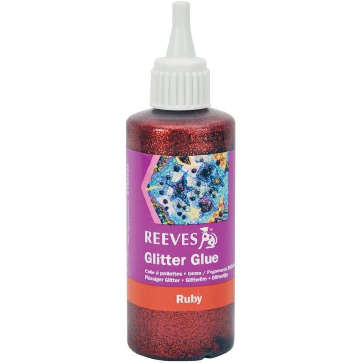 4760102 REEVES GLITTER GLUE 100 МЛ - RUBY 4760102 - Изображение 1
