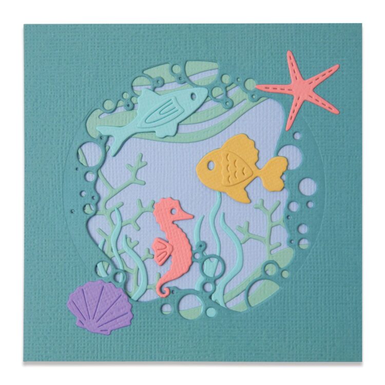 665190 SIZZIX THINLITS ЩАНЦИ ЗА ИЗРЯЗВАНЕ - OCEAN SCENE - Изображение 1