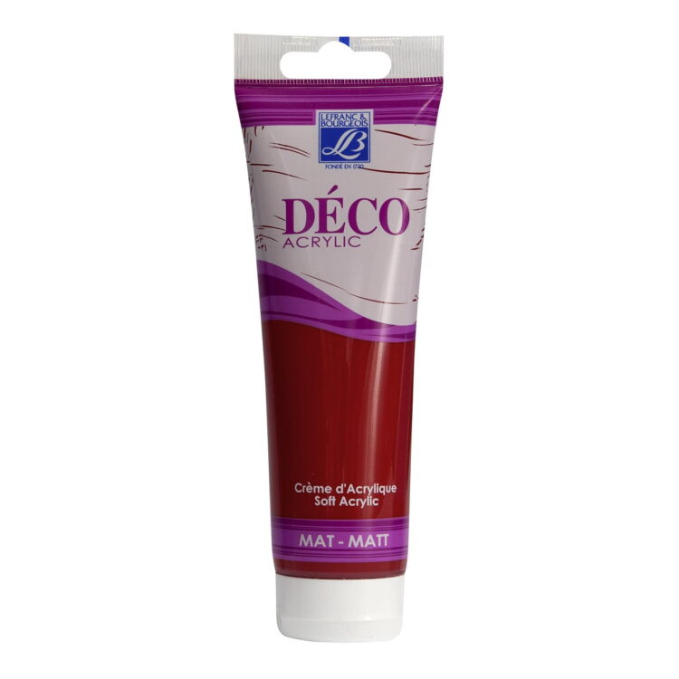 L&B АКРИЛНА БОЯ DECO MAT 120 МЛ - INTENSE RED 318 - Изображение 1