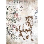 STAMPERIA ROMANTIC HORSES ДЕКУПАЖНА ХАРТИЯ А4 - DFSA4579