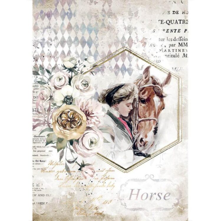 DFSA4580 STAMPERIA ROMANTIC HORSES ДЕКУПАЖНА ХАРТИЯ А4 - DFSA4580 - Изображение 1