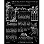 STAMPERIA MEDIA STENCIL - ШАБЛОН 20 Х 25 СМ - KSTD078