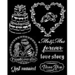 STAMPERIA SLEEPING BEAUTY STENCIL ШАБЛОН 20Х25 СМ - KSTD080