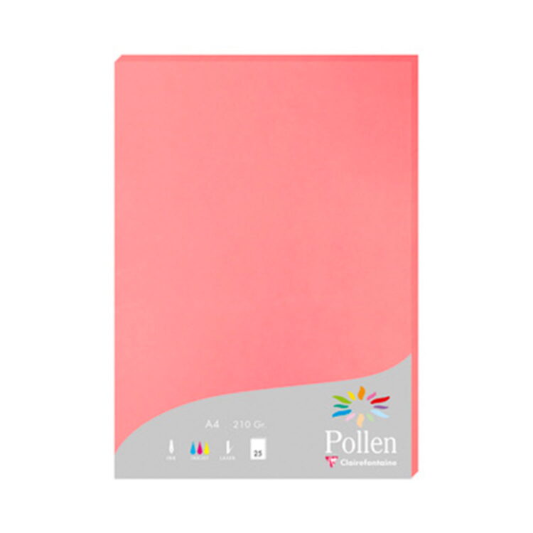 pollen_pink CLAIREFONTAINE ХАРТИЯ A4 210 ГР. - ЛИЧИ - Изображение 1