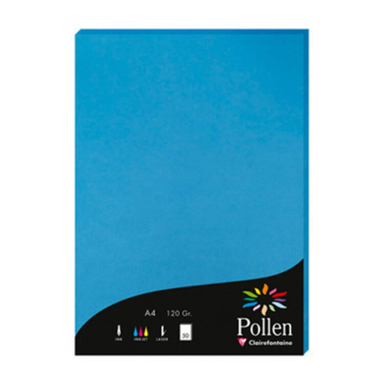 pollen_red17 CLAIREFONTAINE ХАРТИЯ A4 210 ГР. - СИН ТЮРКОАЗ - Изображение 1