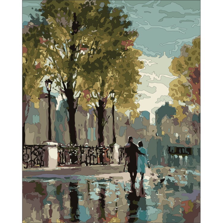 NEWART КОМПЛЕКТ ЗА РИСУВАНЕ ПО НОМЕРА 50/40СМ. - W561 - Изображение 1