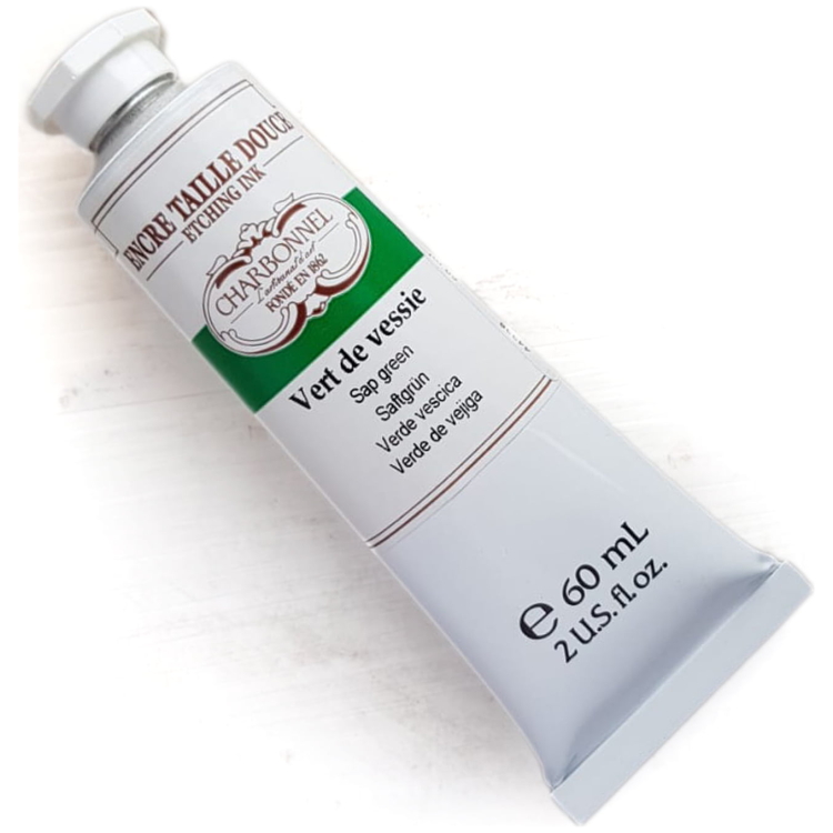 ink2 CHARBONNEL МАСТИЛО ЗА ОФОРТ 60 МЛ. - SAP GREEN 301547 - Изображение 1