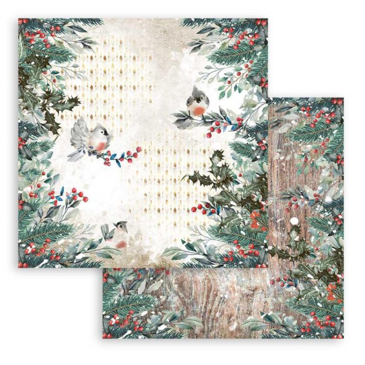 SBB827_1 STAMPERIA ROMANTIC CHRISTMAS КАРТОН 31,5/30,5 СМ - SBB827 - Изображение 1
