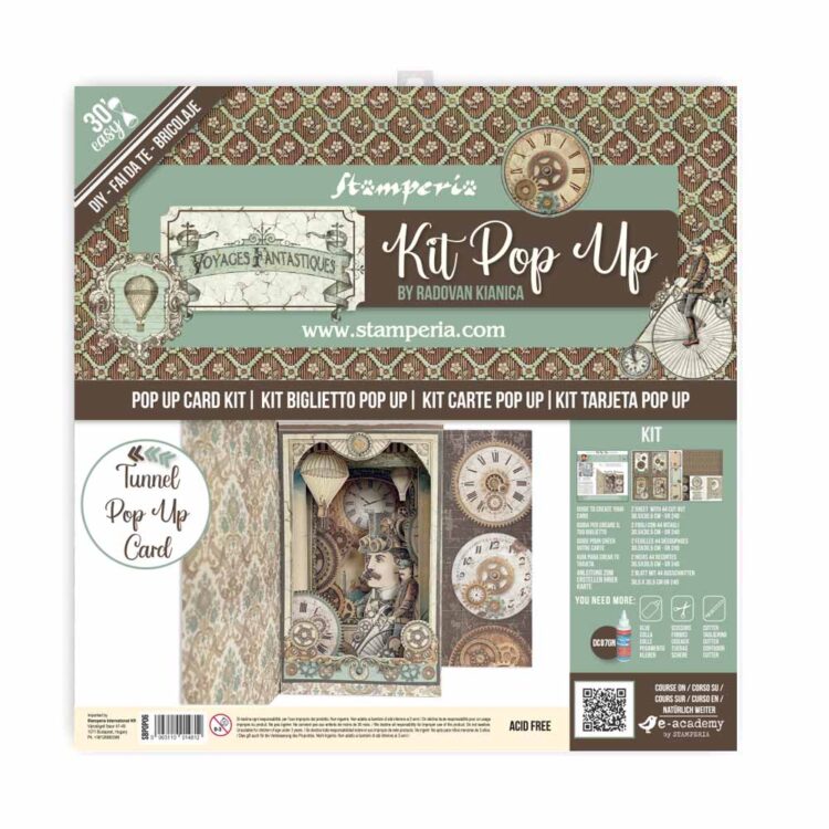SBPOP06_1 STAMPERIA VOYAGES FANTASTIQUES POPUP KIT 3D КАРТИЧКА-SBPOP06 - Изображение 1