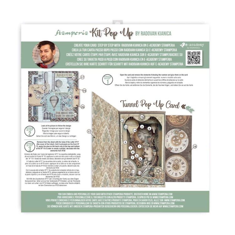 STAMPERIA VOYAGES FANTASTIQUES POPUP KIT 3D КАРТИЧКА-SBPOP06 - Изображение 2