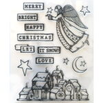 STAMPERIA CHRISTMAS PATCHWORK - СИЛИКОНОВ ПЕЧАТ WTK 158