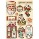 STAMPERIA CLASSIC CHRISTMAS ДЪРВЕНИ ФИГУРИ-ДЕКОРАЦИЯ KLSP108