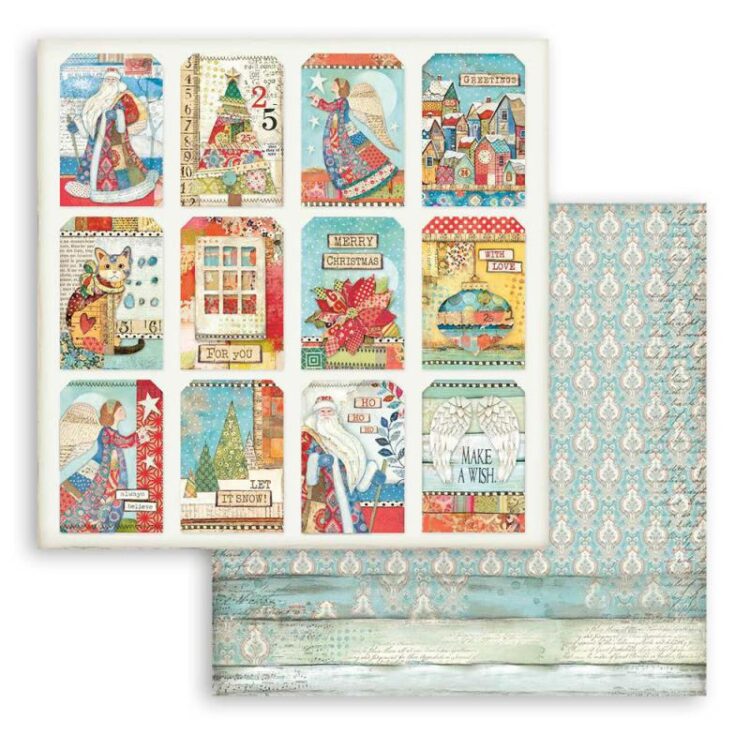full_SBB803_1 STAMPERIA CHRISTMAS PATCHWORK КАРТОН 31,5/30,5 СМ - SBB803 - Изображение 1