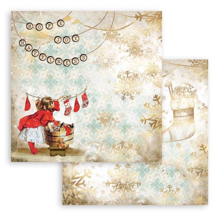 full_SBB830_1 STAMPERIA ROMANTIC CHRISTMAS КАРТОН 31,5/30,5 СМ - SBB830 - Изображение 1