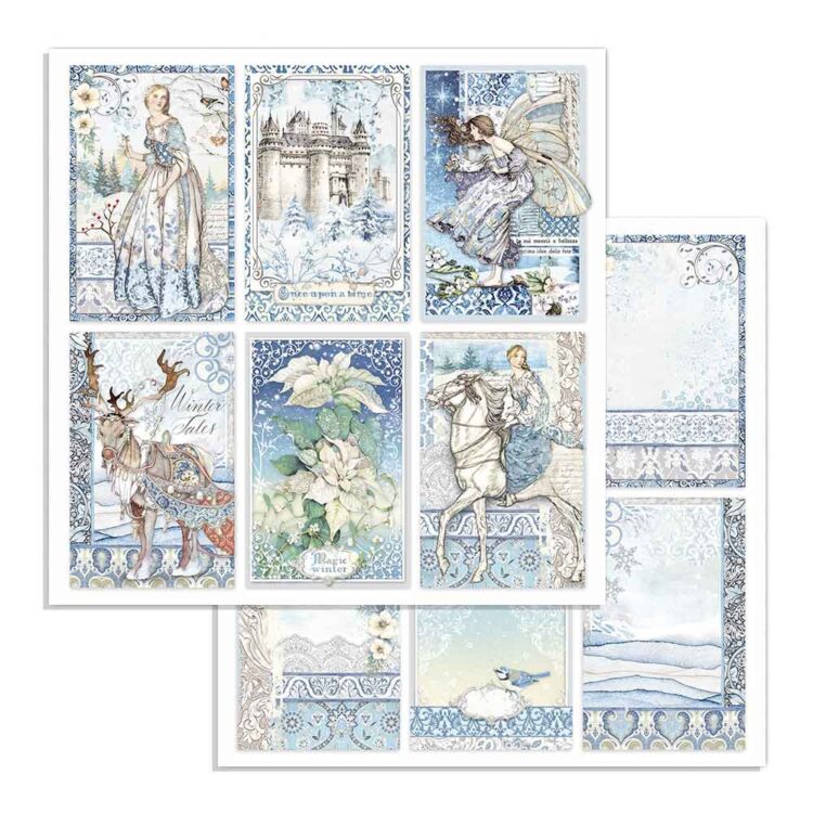 STAMPERIA WINTER TALES БЛОКЧЕ ХАРТИЯ 15,2/15,2 СМ - SBBXS04 - Изображение 9