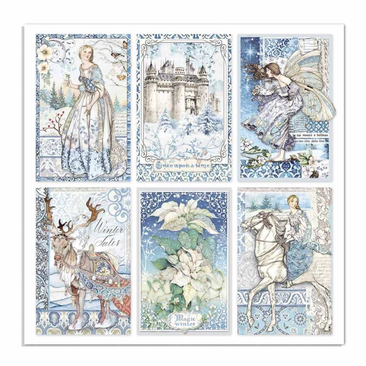 STAMPERIA WINTER TALES БЛОКЧЕ ХАРТИЯ 15,2/15,2 СМ - SBBXS04 - Изображение 8
