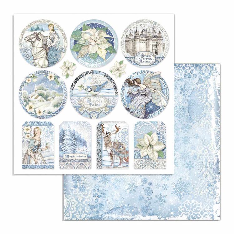 STAMPERIA WINTER TALES БЛОКЧЕ ХАРТИЯ 15,2/15,2 СМ - SBBXS04 - Изображение 6