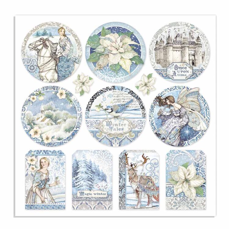 STAMPERIA WINTER TALES БЛОКЧЕ ХАРТИЯ 15,2/15,2 СМ - SBBXS04 - Изображение 5