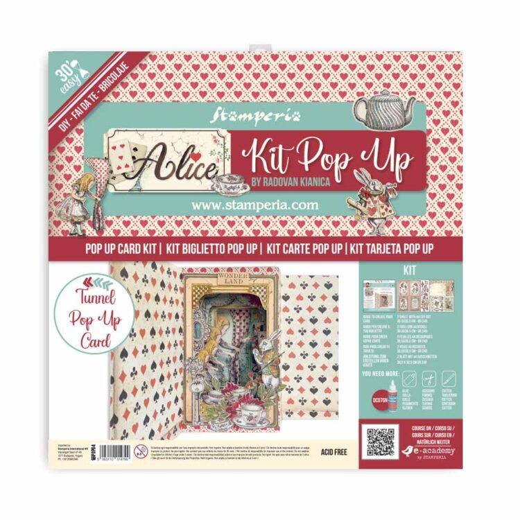 full_SBPOP04_1 STAMPERIA ALICE POP UP KIT 3D КАРТИЧКА - SBPOP04 - Изображение 1
