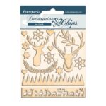 STAMPERIA PINK CHRISTMAS БИРЕН КАРТОН 14/14СМ SCB67