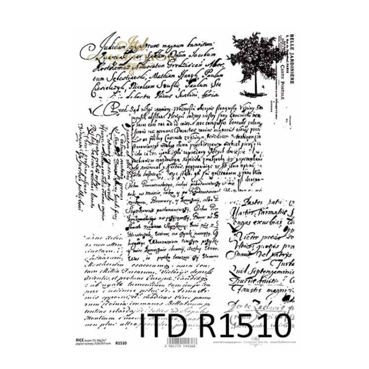 R1510 ITD COLLECTION ДЕКУПАЖНА ОРИЗОВА ХАРТИЯ А4 - R1510 - Изображение 1