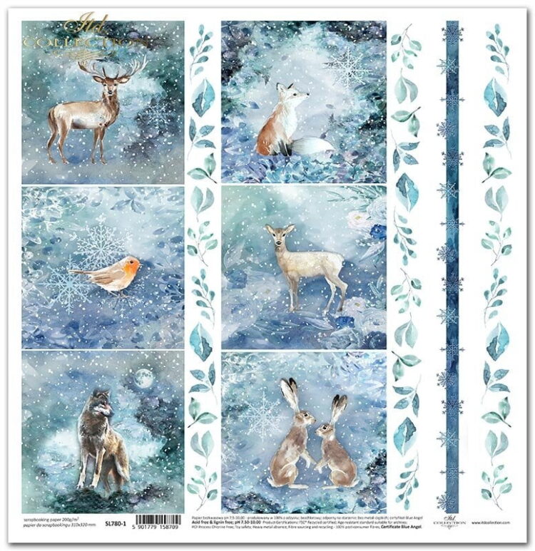 ITD COLLECTION ДИЗАЙНЕРСКИ КАРТОН 31/32 - SL0780 - Изображение 1