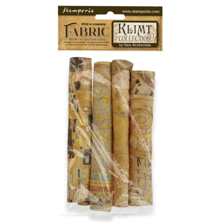 STAMPERIA KLIMT POLYESTER FABRICS 30X30CM 4PCS SBPLT01 - Изображение 1