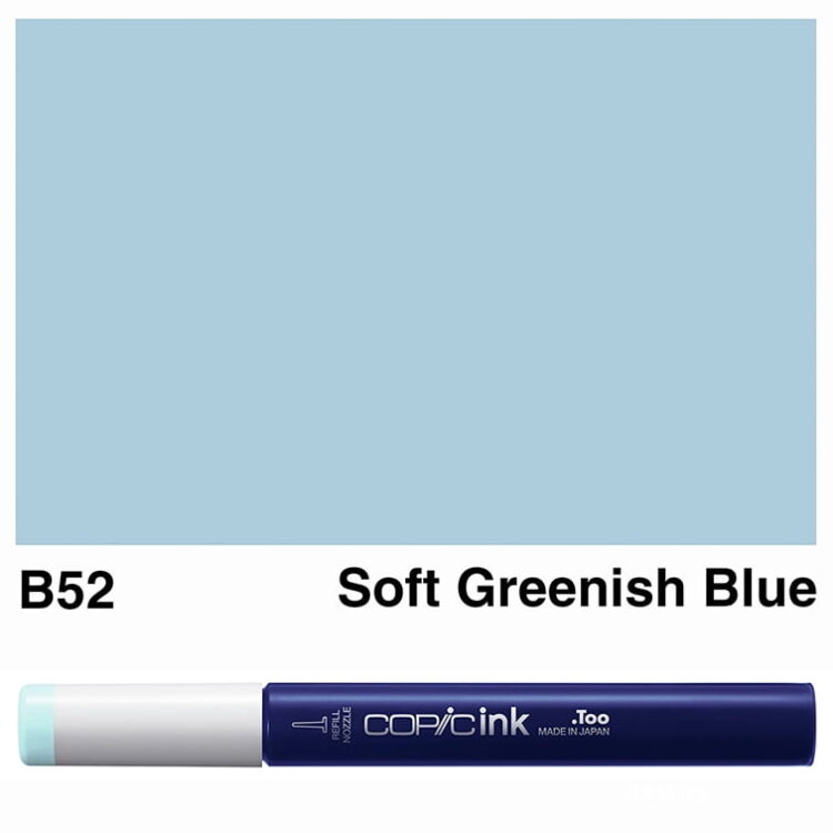 0031951_copic-ink-b52-soft-greenish-blue-12ml COPIC INK 12 ML - B-52 - Изображение 1