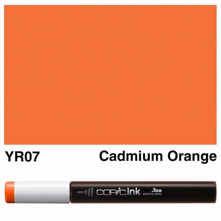 0032262_copic-ink-yr07-cadmium-orange-12ml COPIC INK 12 ML - YR-07 - Изображение 1