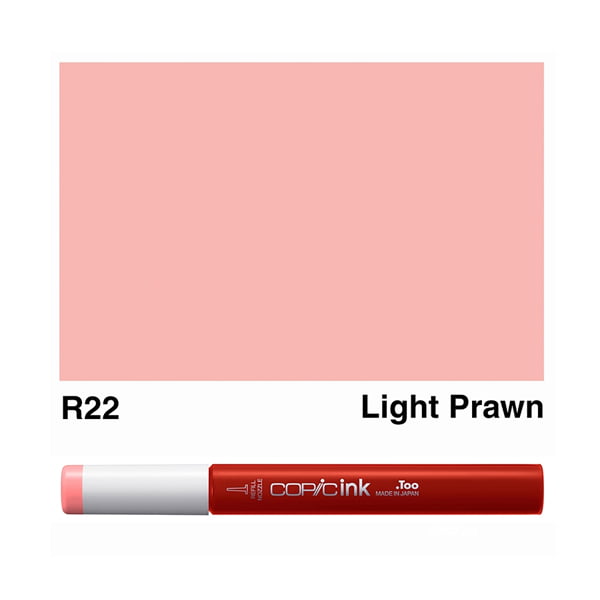 Copic-Ink-R22-Light-Prawn-12ml-1 COPIC INK 12 ML - R-22 - Изображение 1