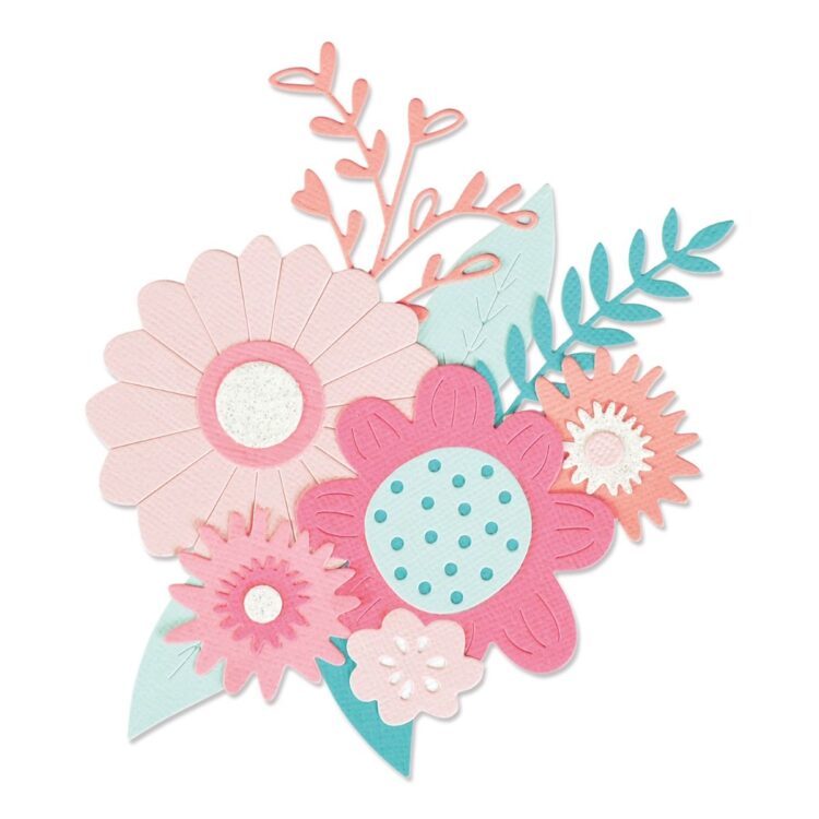 SIZZIX THINLITS ЩАНЦИ ЗА ИЗРЯЗВАНЕ - BOLD FLOWERS - Изображение 3