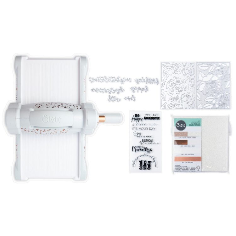 SIZZIX BIG SHOT STARTER KIT LIMITED EDITION GRAY & ROSE GOLD - Изображение 6