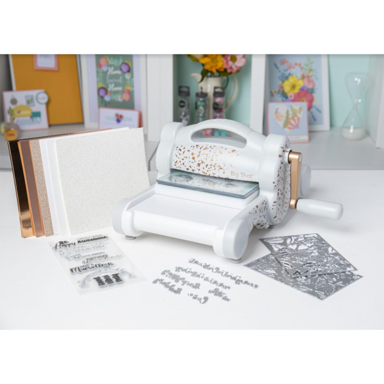 SIZZIX BIG SHOT STARTER KIT LIMITED EDITION GRAY & ROSE GOLD - Изображение 1