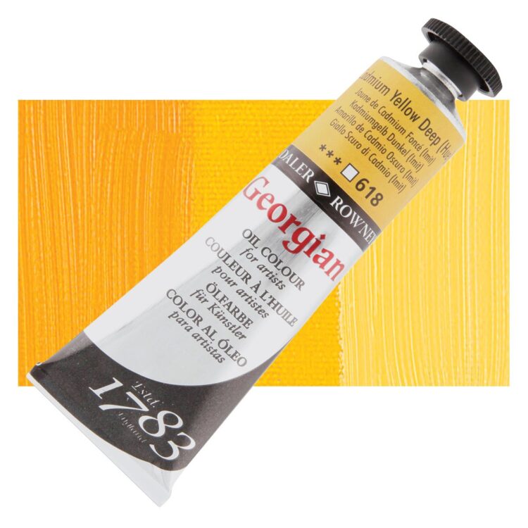 DALER ROWNEY МАСЛЕНА БОЯ GEORGIAN 38 МЛ. - CADM YELLOW DEEP - Изображение 1