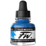 DALER ROWNEY АКРИЛЕН ТУШ FW 29,5 МЛ - FLUO BLUE 160029100