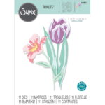 SIZZIX THINLITS ЩАНЦИ ЗА ИЗРЯЗВАНЕ - LAYERED SPRING FLOWERS