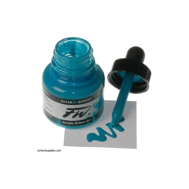 DALER ROWNEY АКРИЛЕН ТУШ FW 29,5 МЛ - TURQUOISE 160029145 - Изображение 2