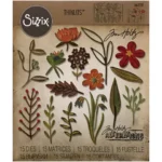 SIZZIX THINLITS ЩАНЦИ ЗА ИЗРЯЗВАНЕ - FUNKY FLORAL #1