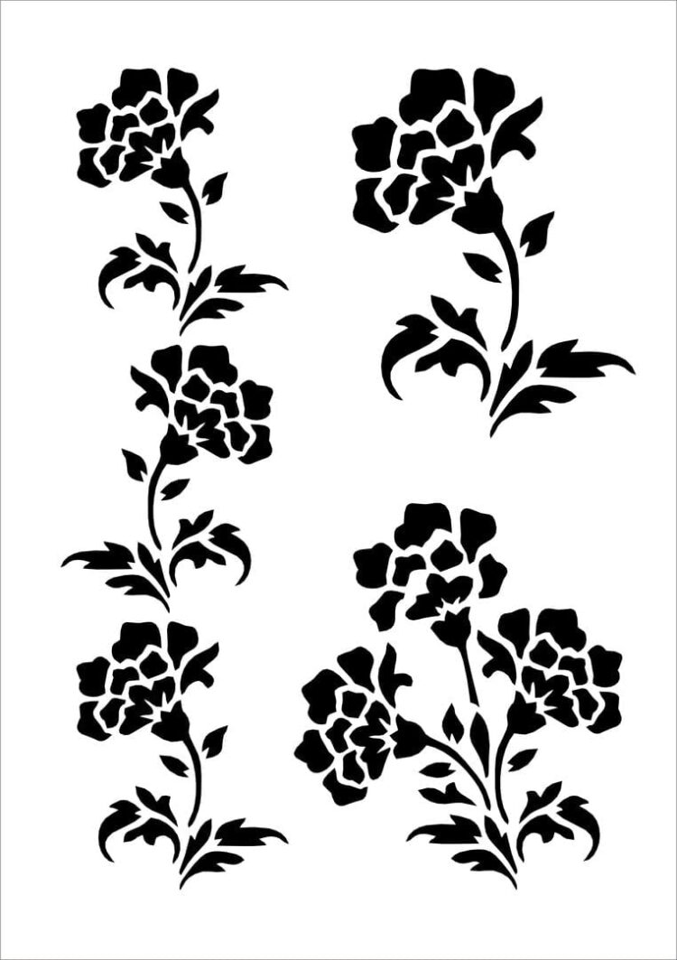 DAILY ART УНИВЕРСАЛЕН ШАБЛОН А5 FLOWERS #1 DA17ST0156 - Изображение 1
